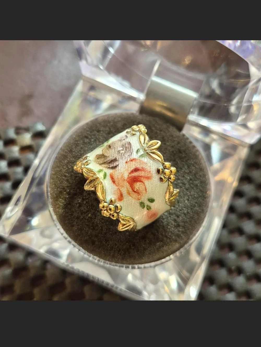 Vargas Guilloche Ring Size 6.5